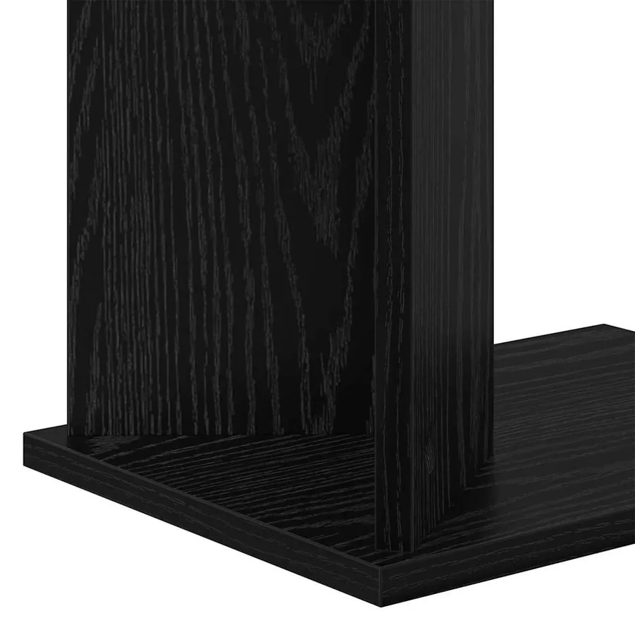 Table d'appoint Chêne noir 35 x 25 x 50 cm Bois d'ingénierie - 9