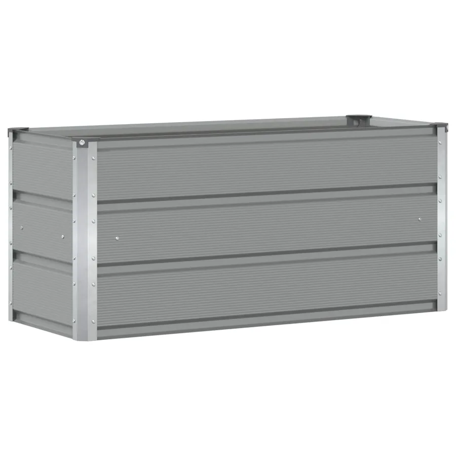 Jardinière Gris clair 100 x 40 x 45 cm Acier - 2