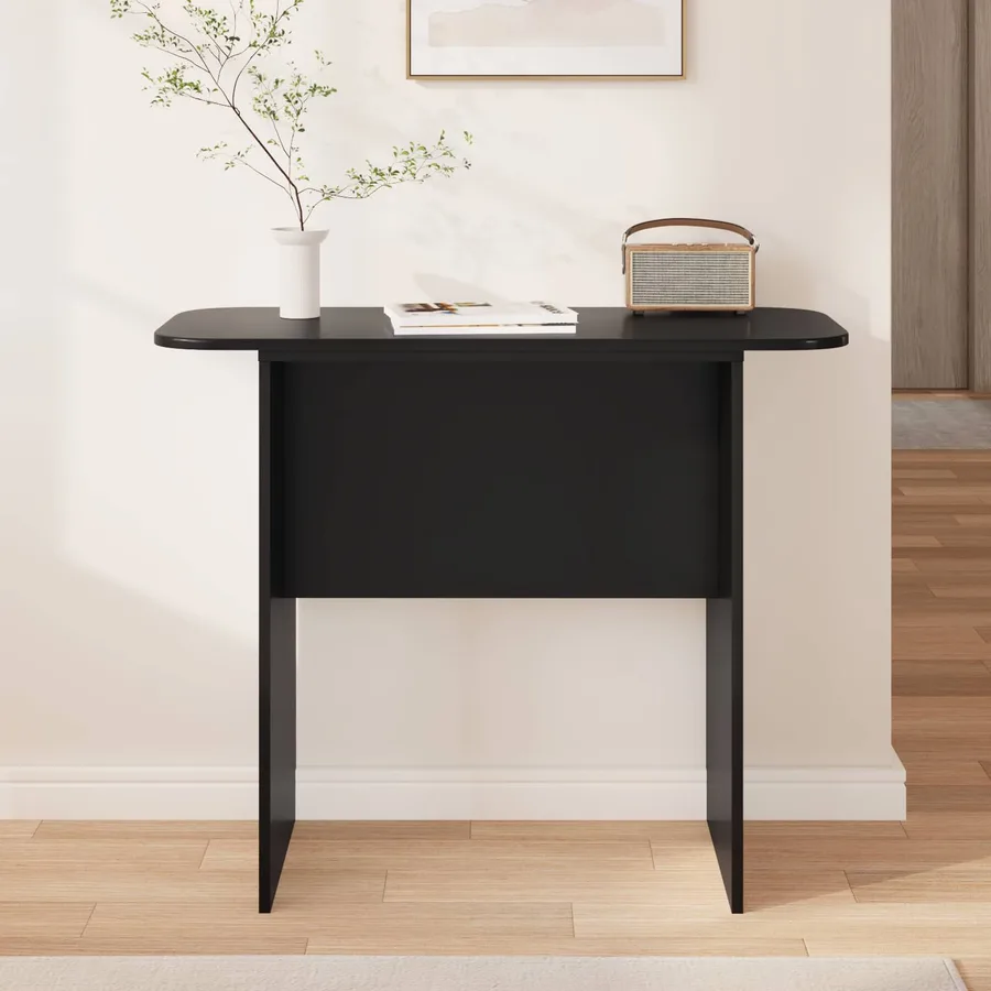 Table console Noir 93 x 40 x 75 cm Bois d'ingénierie - 4