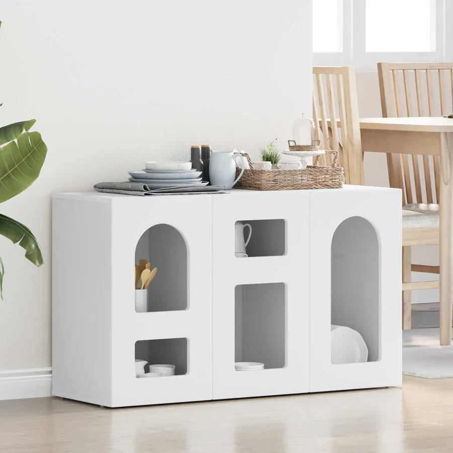 Buffet ELST Blanc 100 x 35 x 59 cm Bois d'ingénierie