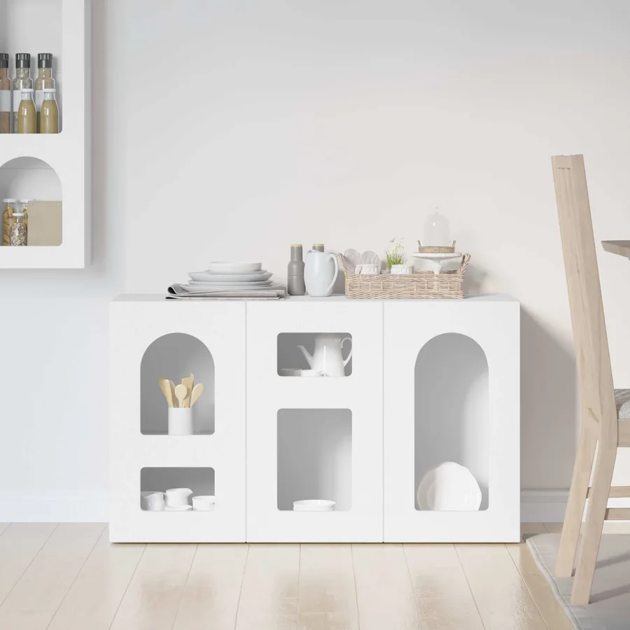 Buffet ELST Blanc 100 x 35 x 59 cm Bois d'ingénierie - 4