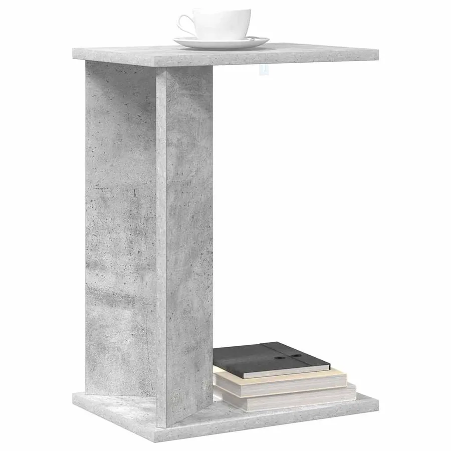 Table d'appoint Gris béton 35 x 25 x 50 cm Bois d'ingénierie - 3