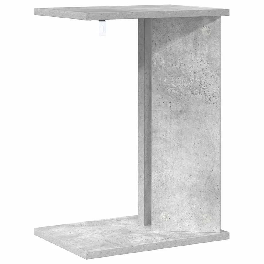 Table d'appoint Gris béton 35 x 25 x 50 cm Bois d'ingénierie - 7