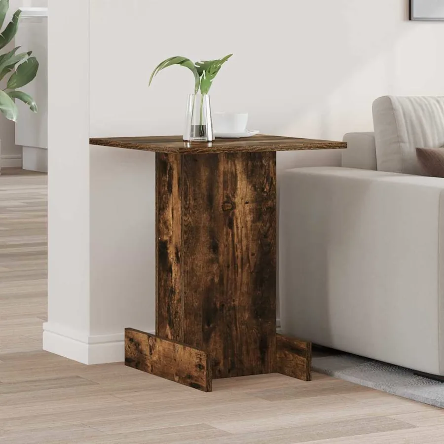 Table d'appoint Chêne fumé 44,5 x 45 x 55 cm Bois d'ingénierie