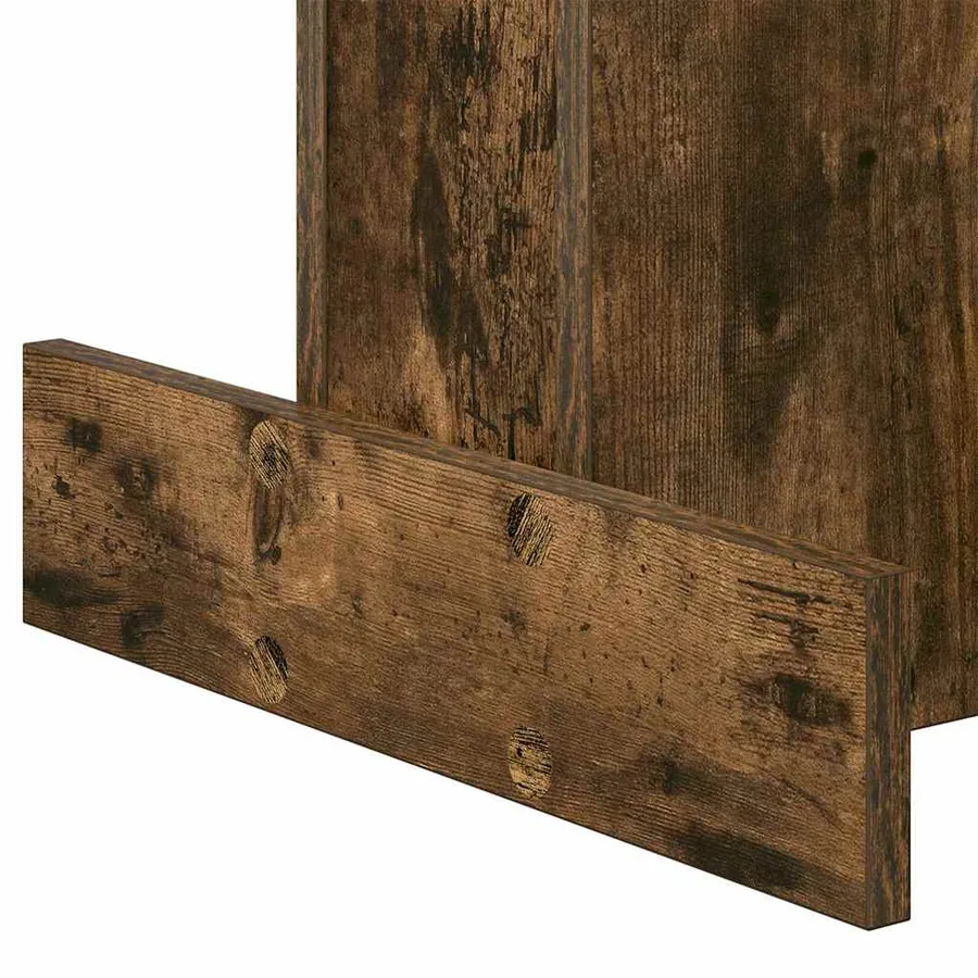 Table d'appoint Chêne fumé 44,5 x 45 x 55 cm Bois d'ingénierie - 9