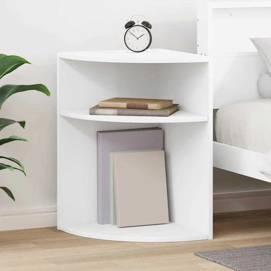 Table d'appoint Blanc 39,7 x 39,7 x 60 cm Bois d'ingénierie