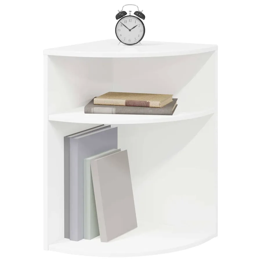 Table d'appoint Blanc 39,7 x 39,7 x 60 cm Bois d'ingénierie - 3
