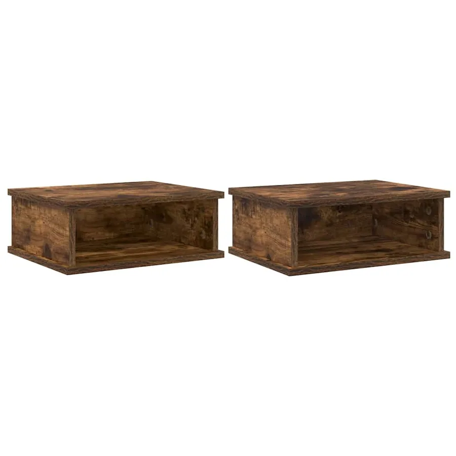 Table de chevet 2 pcs Chêne fumé 40 x 31 x 15 cm - 2