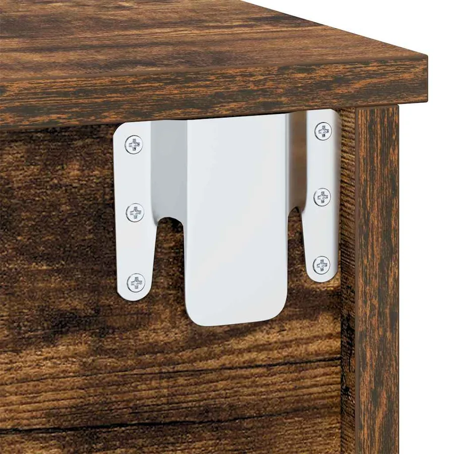Table de chevet 2 pcs Chêne fumé 40 x 31 x 15 cm - 8