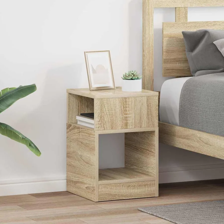Table d'appoint 2 pcs Chêne Sonoma 30,5 x 30 x 45 cm