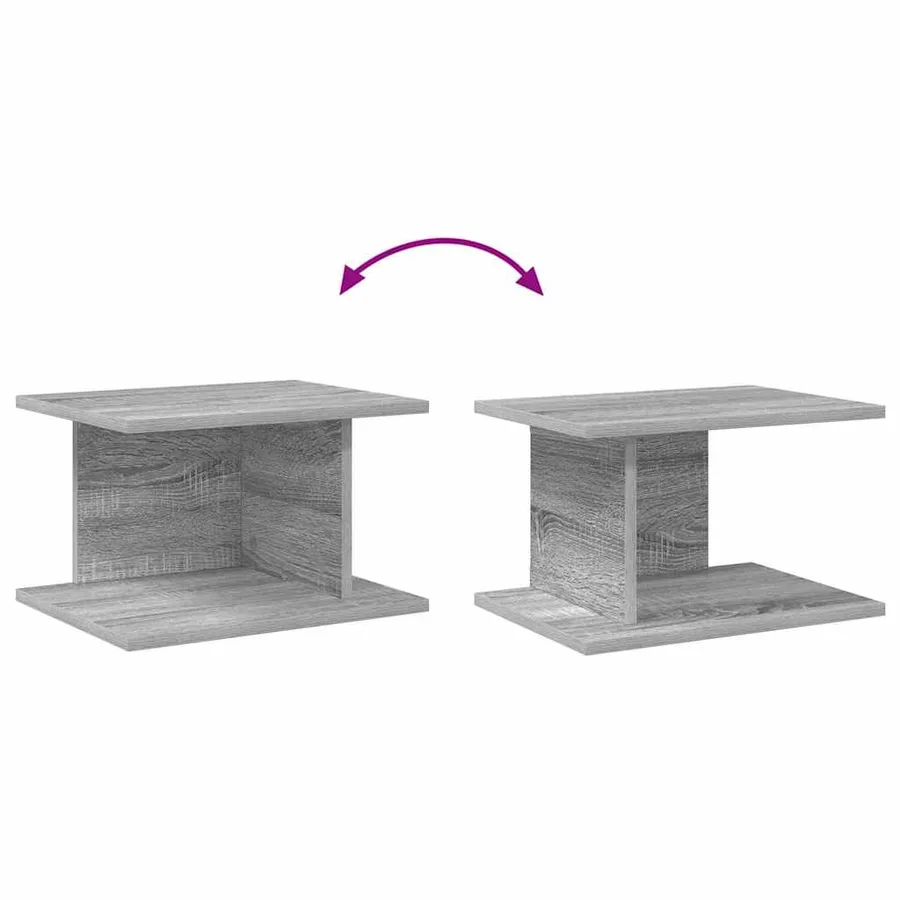 Table de chevet 2 pcs Gris Sonoma 40 x 30 x 25 cm - 11