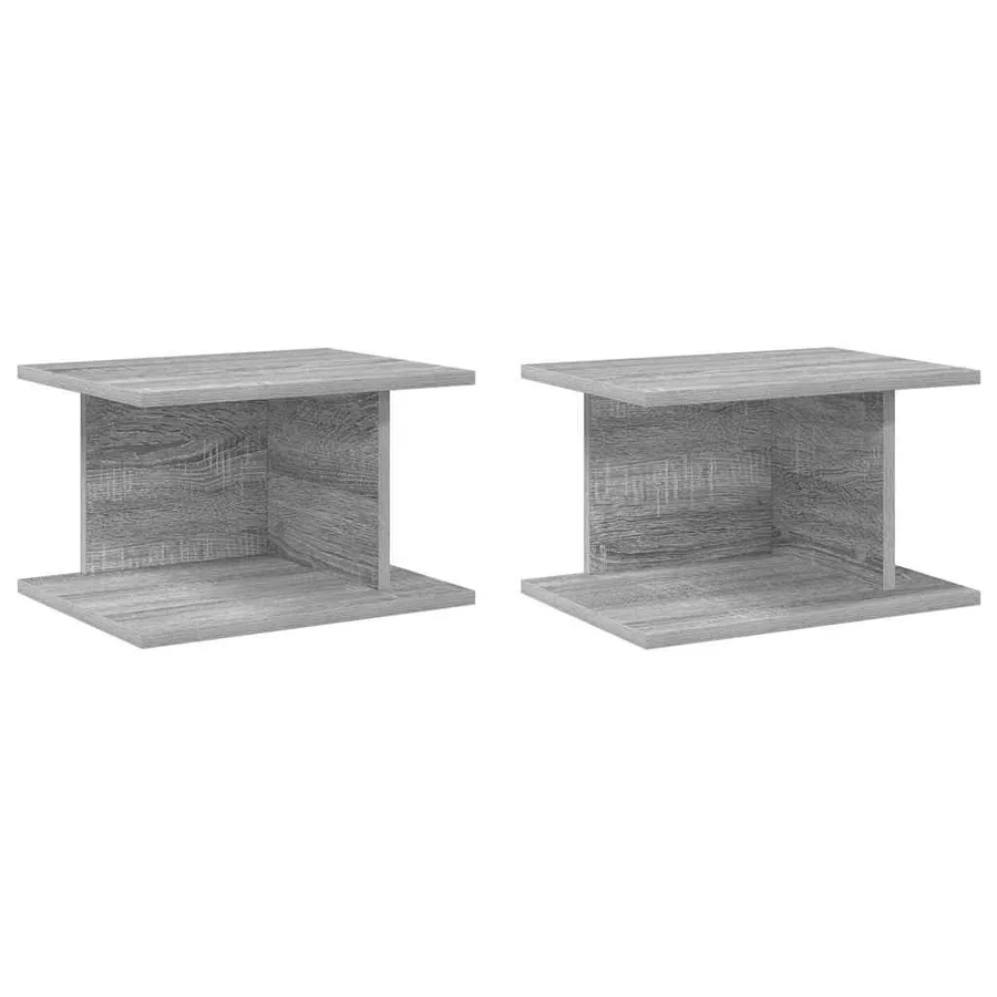 Table de chevet 2 pcs Gris Sonoma 40 x 30 x 25 cm - 2