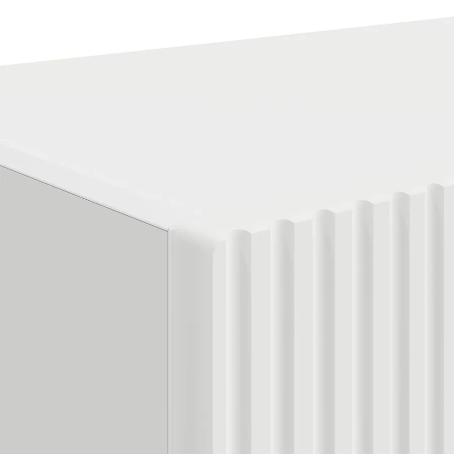 Meuble TV mural 2 pcs Blanc 60 x 31 x 29,5 cm Bois d'ingénierie - 10