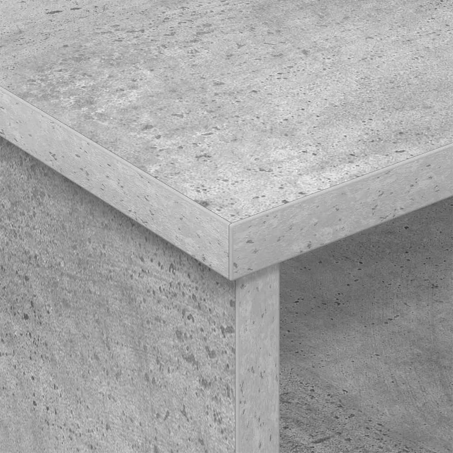Table de chevet 2 pcs Gris béton 40 x 31 x 15 cm - 9