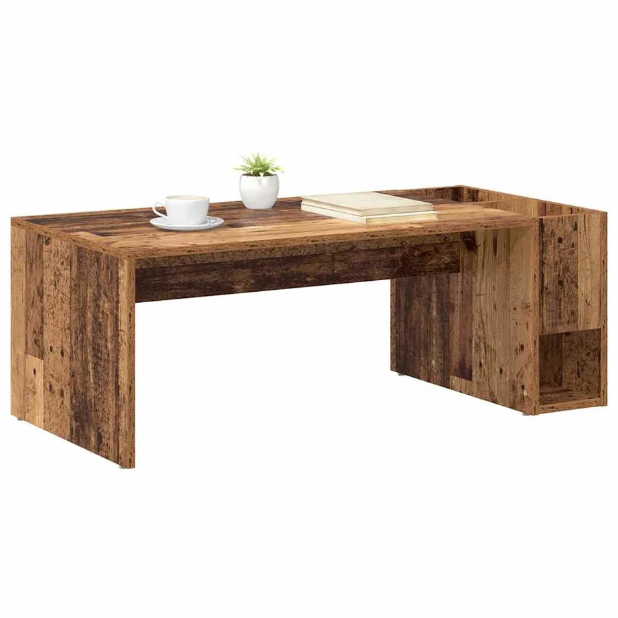 Table basse Bois ancien 101,5 x 50 x 37 cm Bois d'ingénierie - 3
