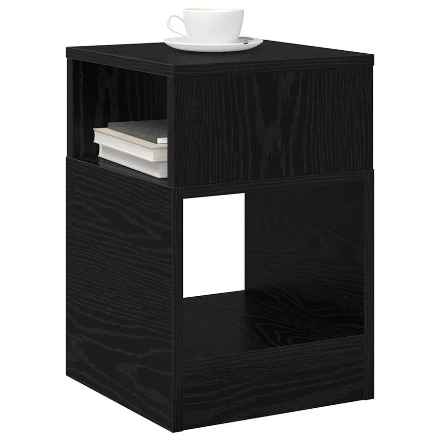 Table d'appoint 2 pcs Chêne noir 30,5 x 30 x 45 cm - 3