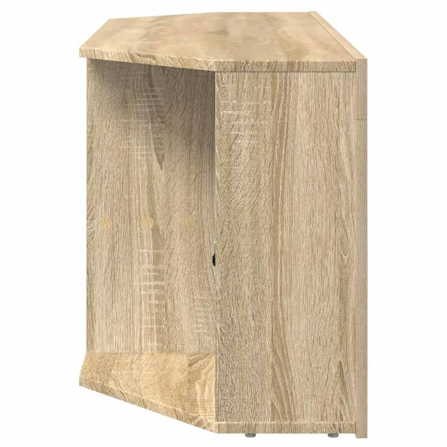 Meuble TV LED d'Angle Chêne Sonoma 100 x 40 x 50 cm - 9