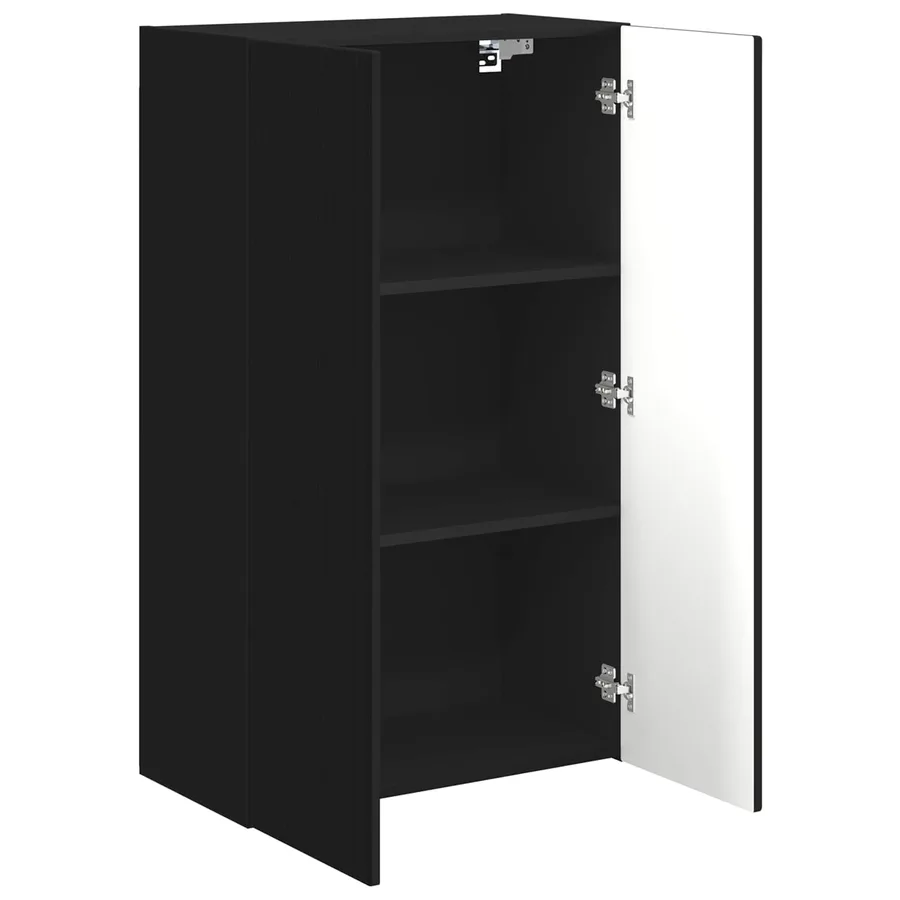 Meuble TV mural Noir 59,5 x 31 x 100 cm Bois d'ingénierie - 5