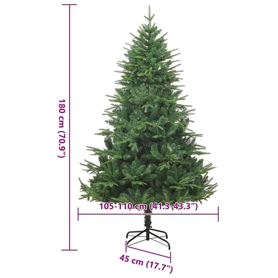 Arbre de Noël artificiel pré-éclairé avec ensemble de boules - 17