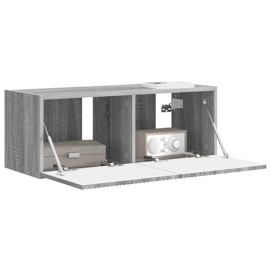Meuble TV mural Montage mural Gris Sonoma 78,5 x 31 x 29,5 cm - 3