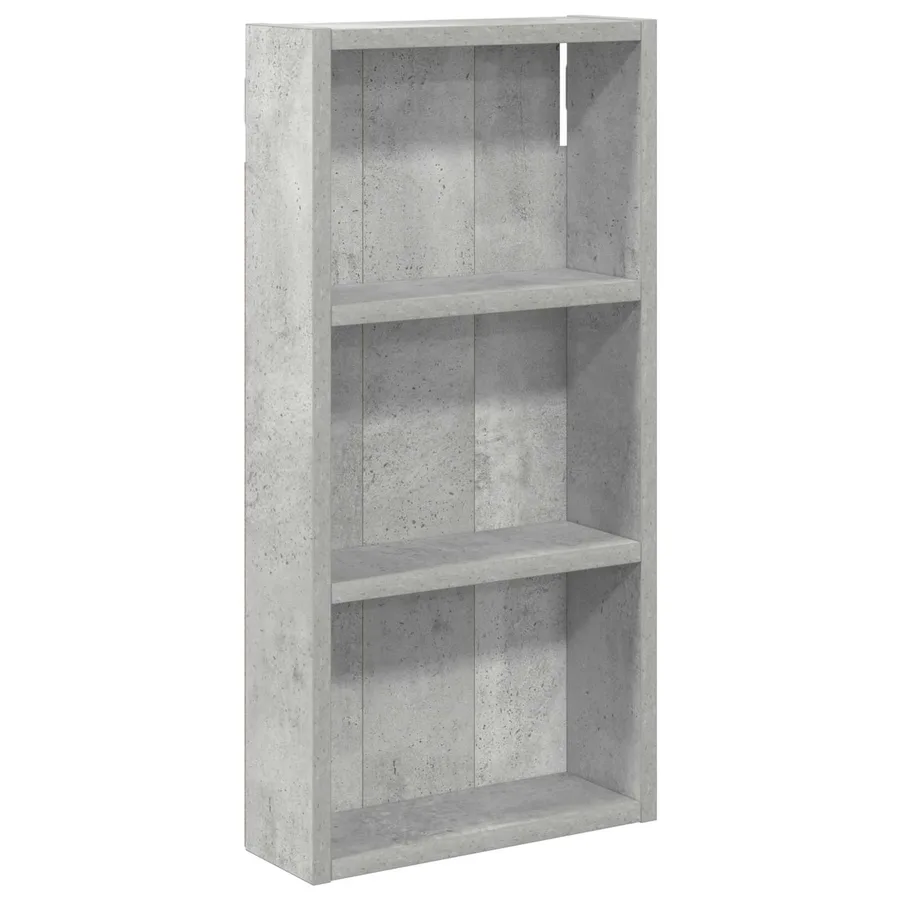 Armoire murale de salle de bain Gris Béton 30 x 10 x 60,5 cm - 2