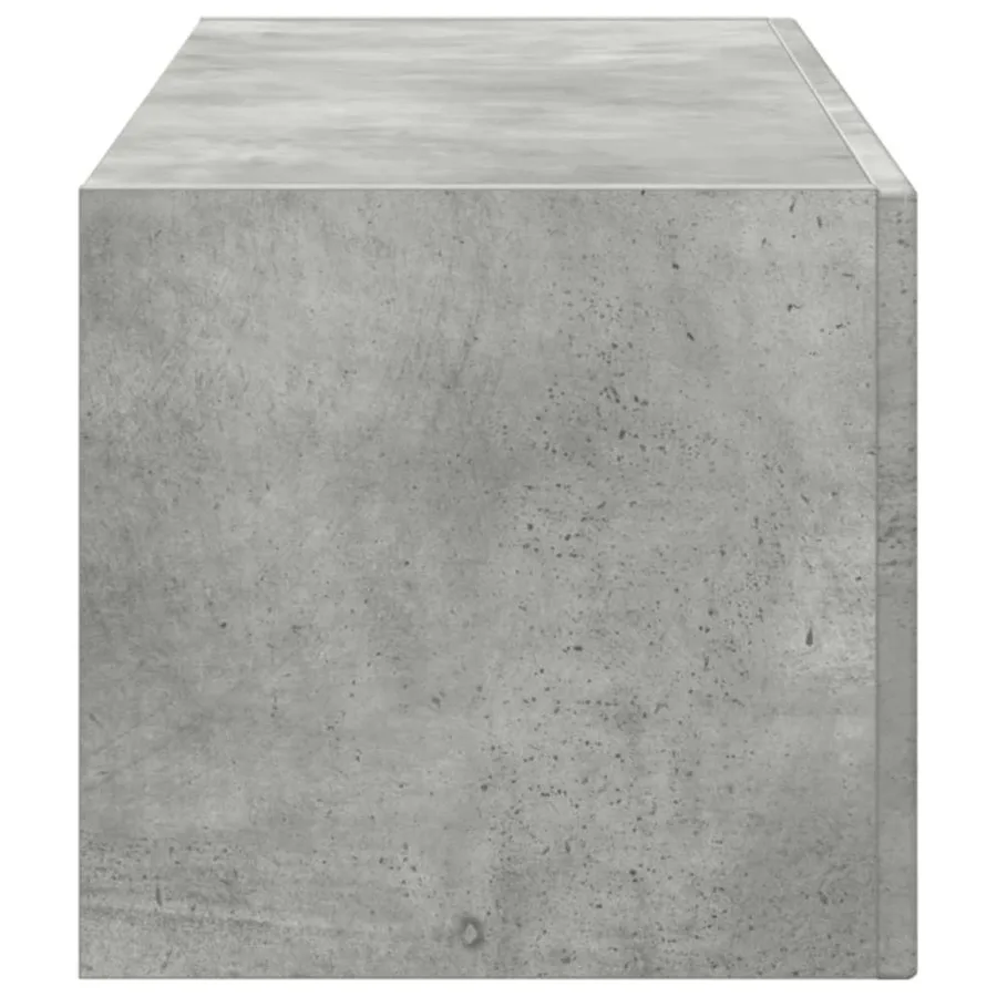 Meuble TV mural Béton 98 x 31 x 29,5 cm Bois d'ingénierie - 7