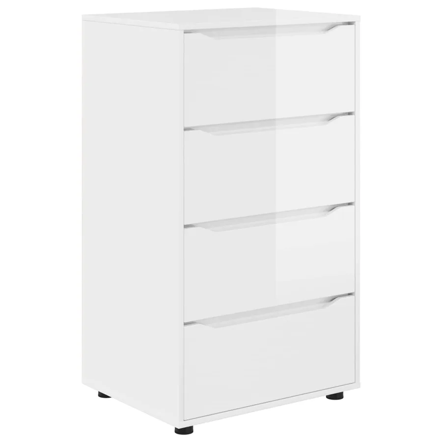 Armoires de rangement Blanc brillant 60 x 48 x 105 cm - 2