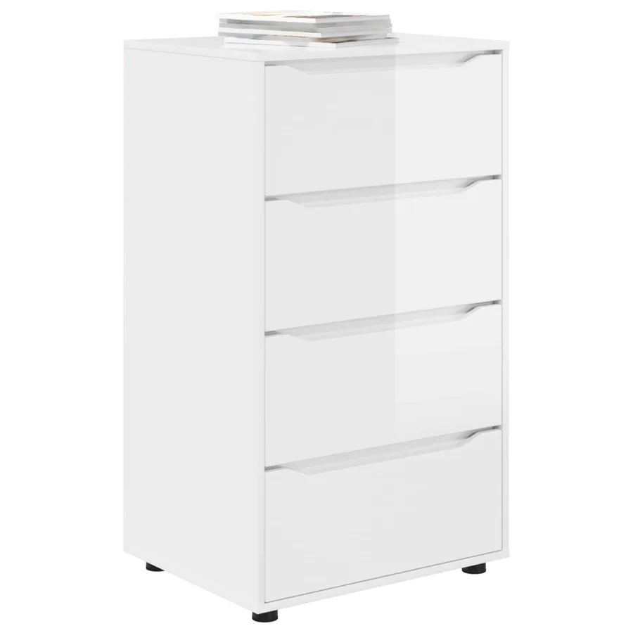 Armoires de rangement Blanc brillant 60 x 48 x 105 cm - 3