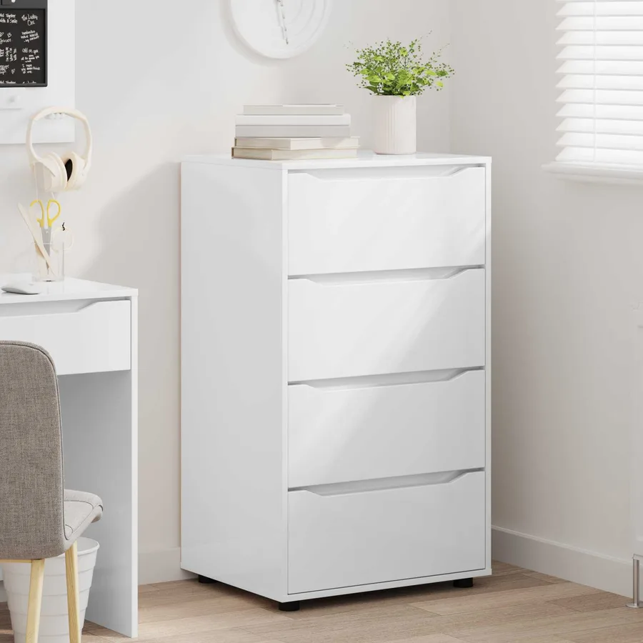 Armoires de rangement Blanc brillant 60 x 48 x 105 cm - 5
