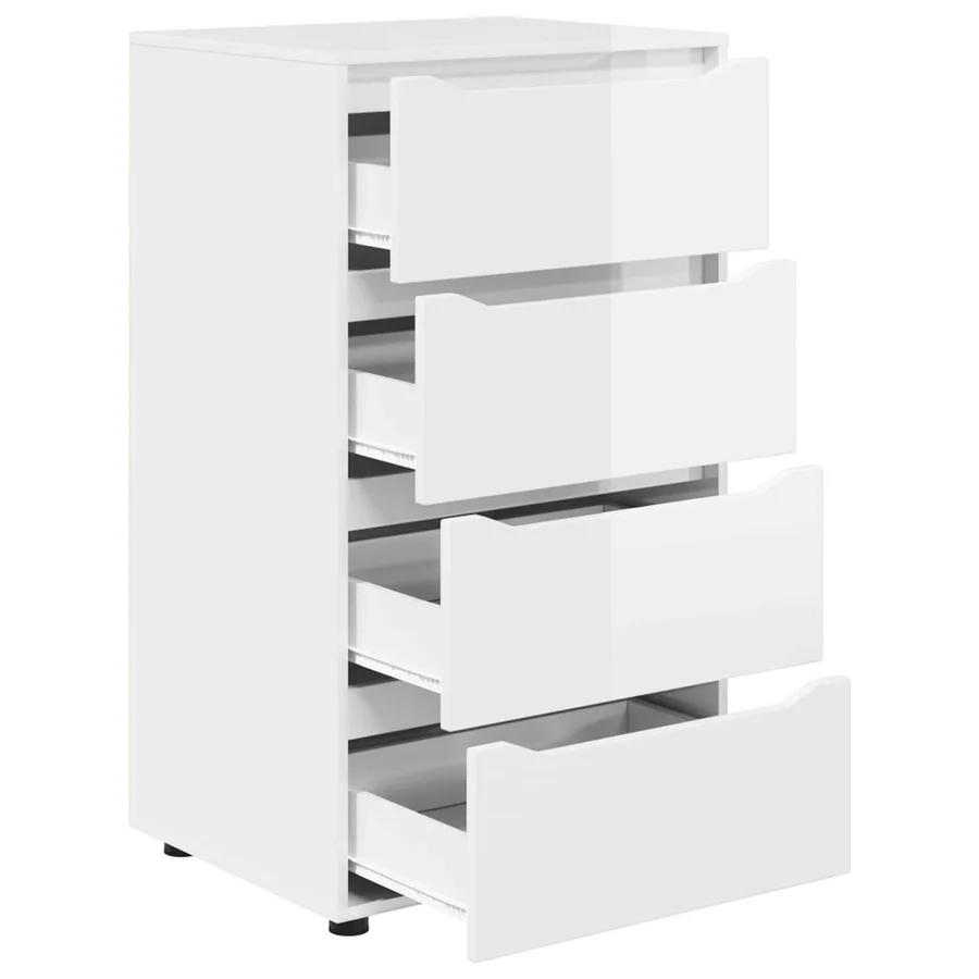Armoires de rangement Blanc brillant 60 x 48 x 105 cm - 7