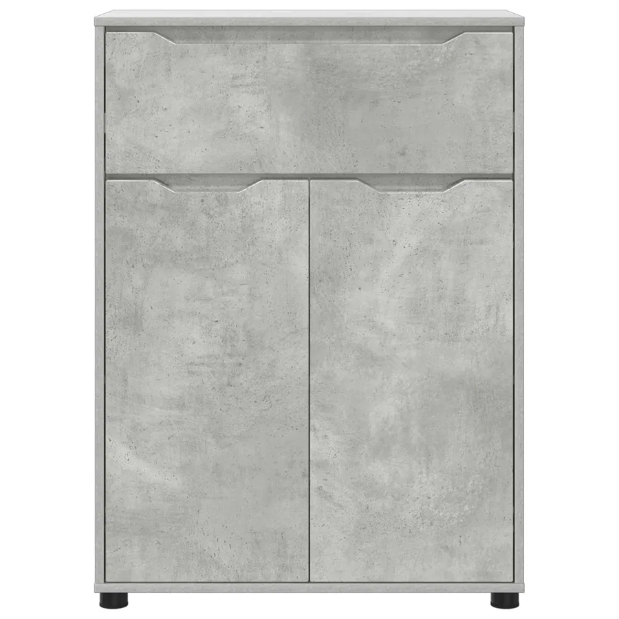 Cabinet de salle de bain Gris béton 72,5 x 36,5 x 100 cm - 6