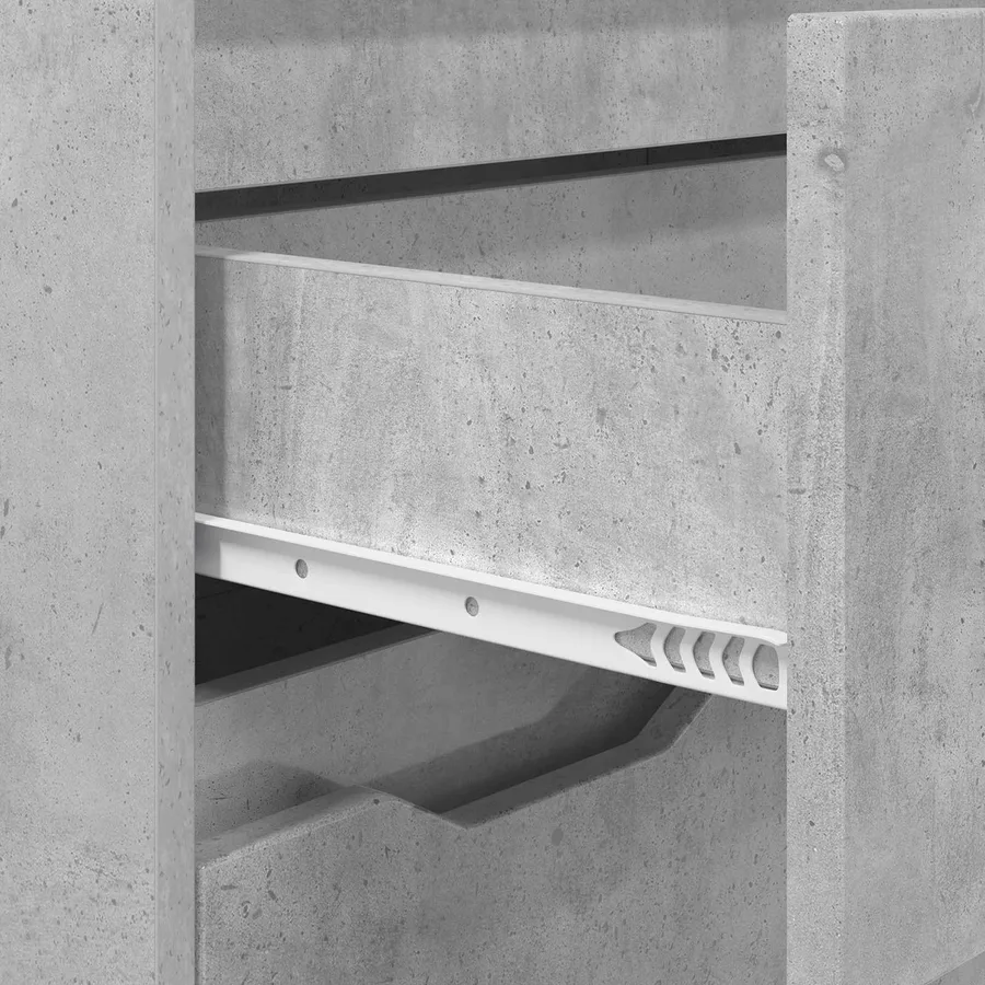 Cabinet de salle de bain Gris béton 72,5 x 36,5 x 100 cm - 8
