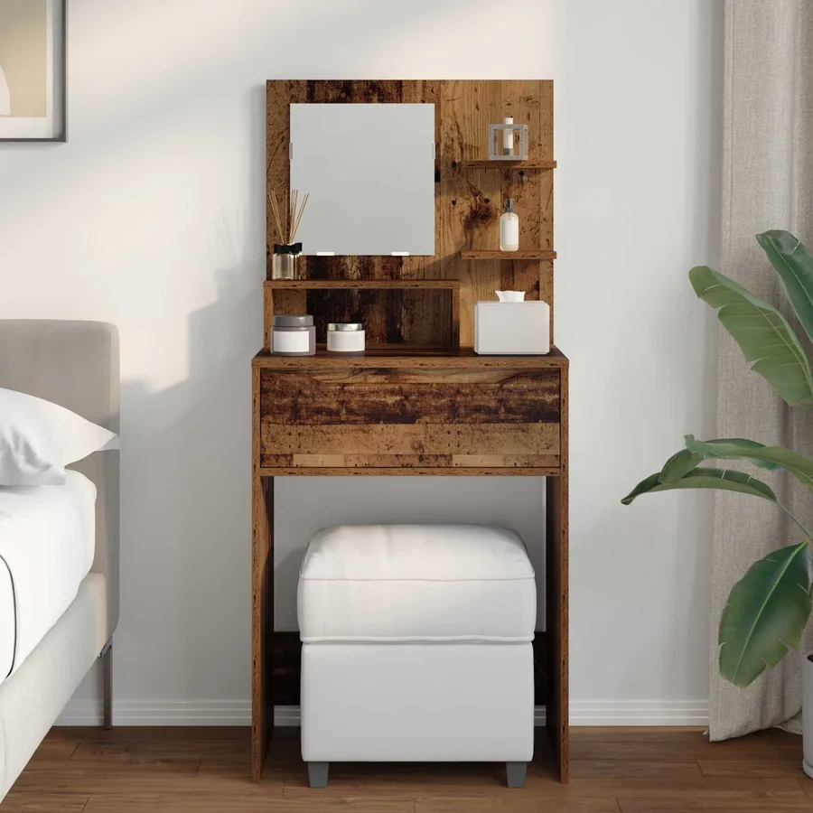 Tables de maquillage pour chambre avec tiroir Bois Ancien - 4