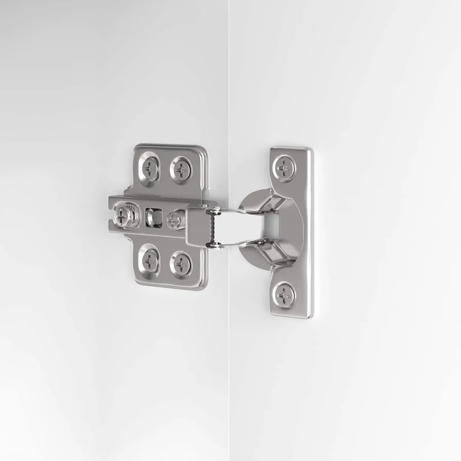 Armoire de lavabo de salle de bain avec étagère Blanc brillant - 8