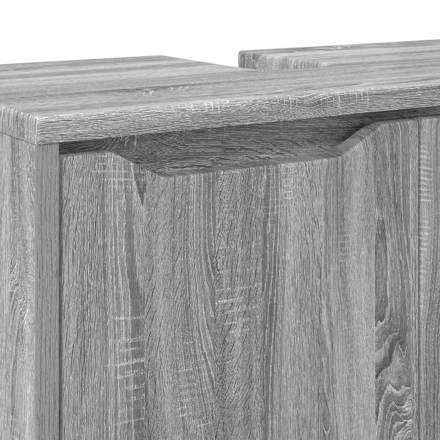Armoire de lavabo de salle de bain Gris Sonoma 60 x 30 x 60 cm - 11