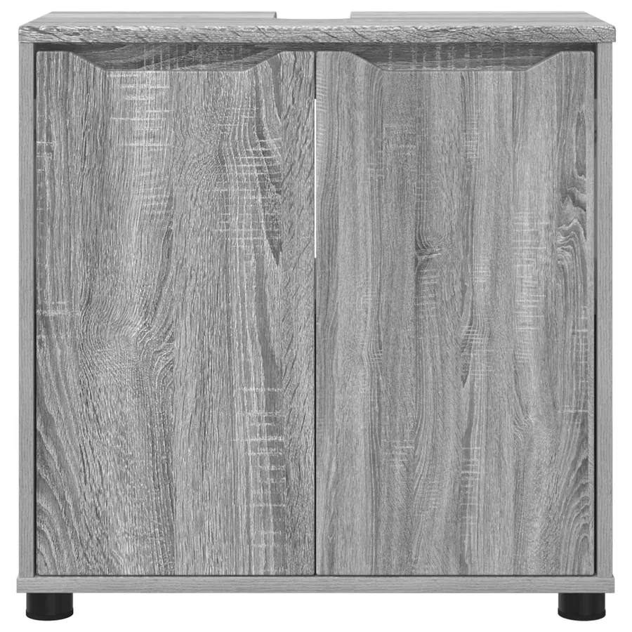 Armoire de lavabo de salle de bain Gris Sonoma 60 x 30 x 60 cm - 6