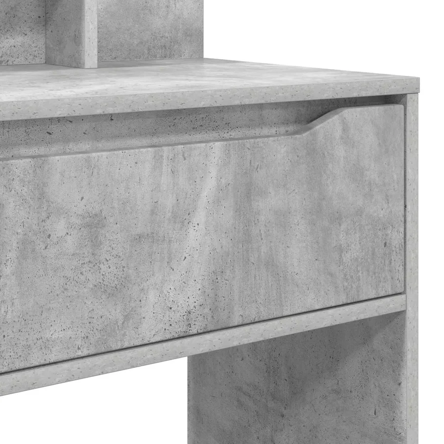 Tables de maquillage pour chambre Gris béton 80 x 39,6 x 135 cm - 8