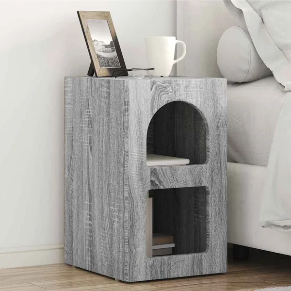 Table de chevet ELST Gris Sonoma 29,5 x 33,5 x 50 cm
