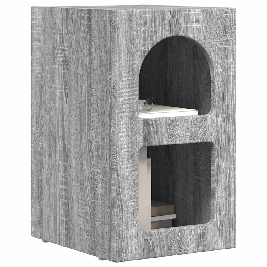 Table de chevet ELST Gris Sonoma 29,5 x 33,5 x 50 cm - 3