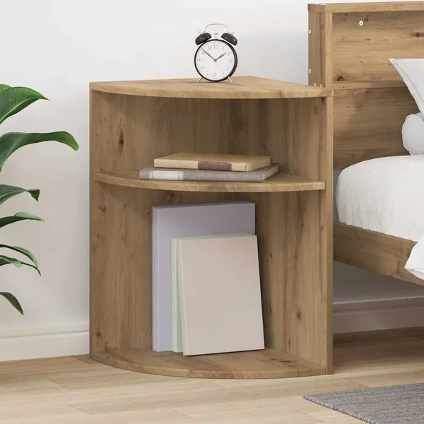 Table d'appoint Chêne artisanal 39,7 x 39,7 x 60 cm