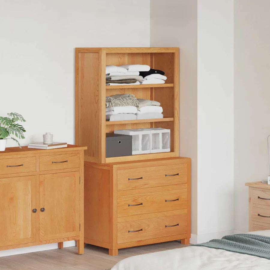 Ensemble de meubles de rangement 2 pc Marron 80 x 50 x 160 cm