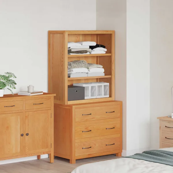 Ensemble de meubles de rangement 2 pc Marron 80 x 50 x 160 cm