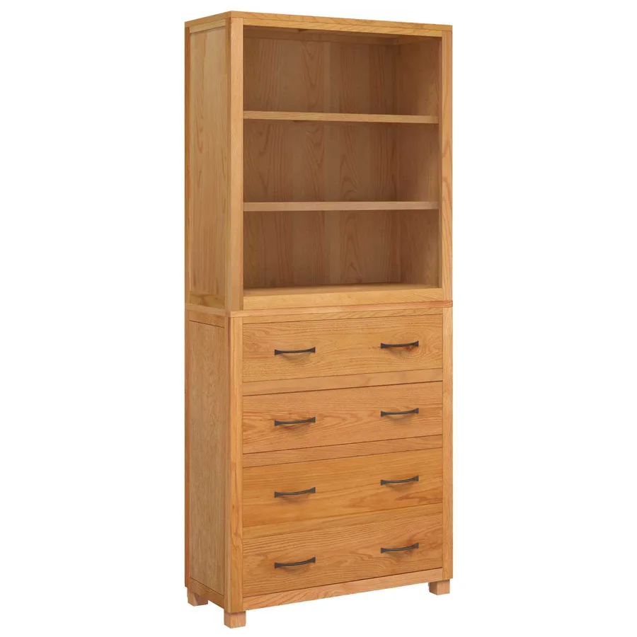 Ensemble de meubles de rangement 2 pc Naturel 80 x 35 x 185 cm - 2