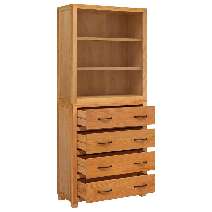 Ensemble de meubles de rangement 2 pc Naturel 80 x 35 x 185 cm - 6