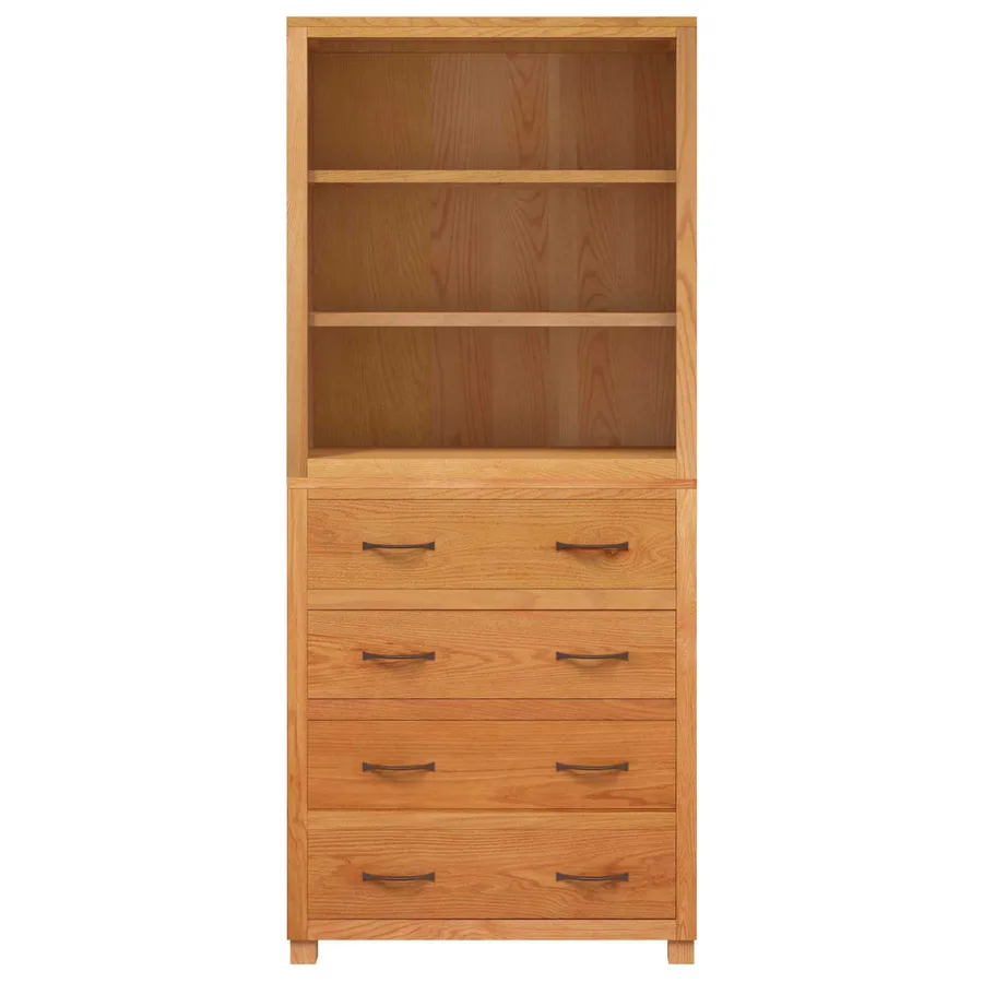 Ensemble de meubles de rangement 2 pc Naturel 80 x 35 x 185 cm - 7