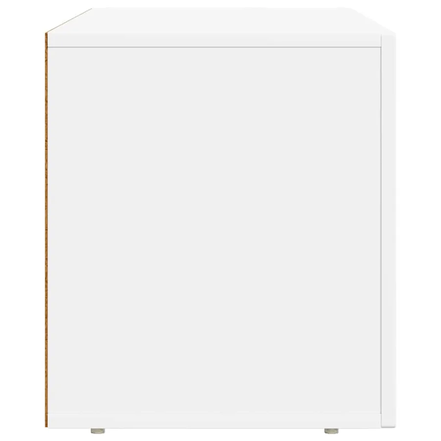 Meuble TV ELST 80 x 35 x 40 cm Blanc Bois d'ingénierie - 6