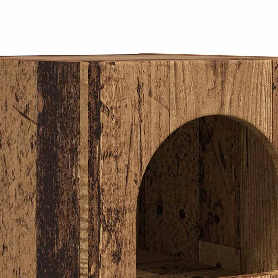 Table de chevet ELST 2 pc Bois ancien 29,5 x 33,5 x 50 cm - 9