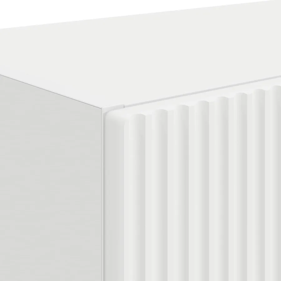 Meuble TV mural 2 pcs Blanc 59,5 x 31 x 40 cm Bois d'ingénierie - 9