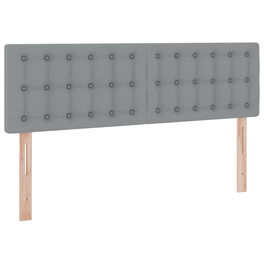Lit avec rangement et matelas Gris clair 140 x 190 cm - 9