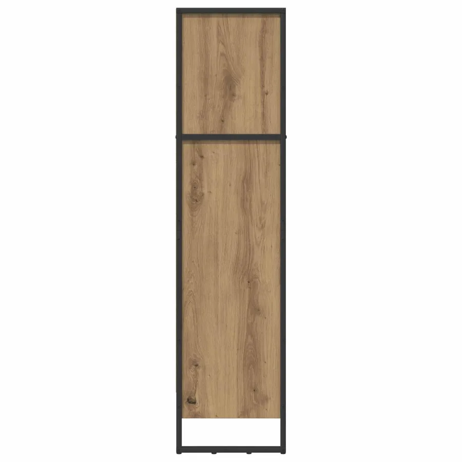 Bibliothèque 80 x 30 x 121 cm Bois d'ingénierie Chêne artisan - 6